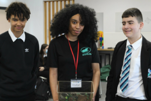 students with exotic animals