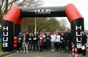 Derby businesses pancake race