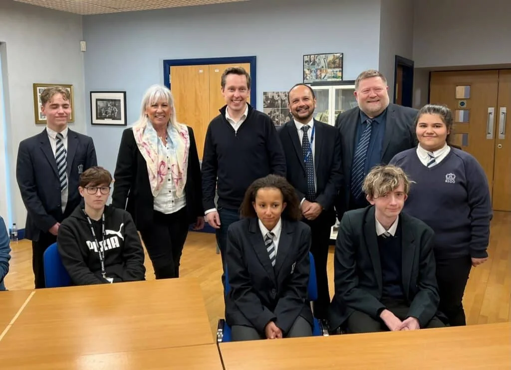 Government visit to The Royal School for the Deaf Derby