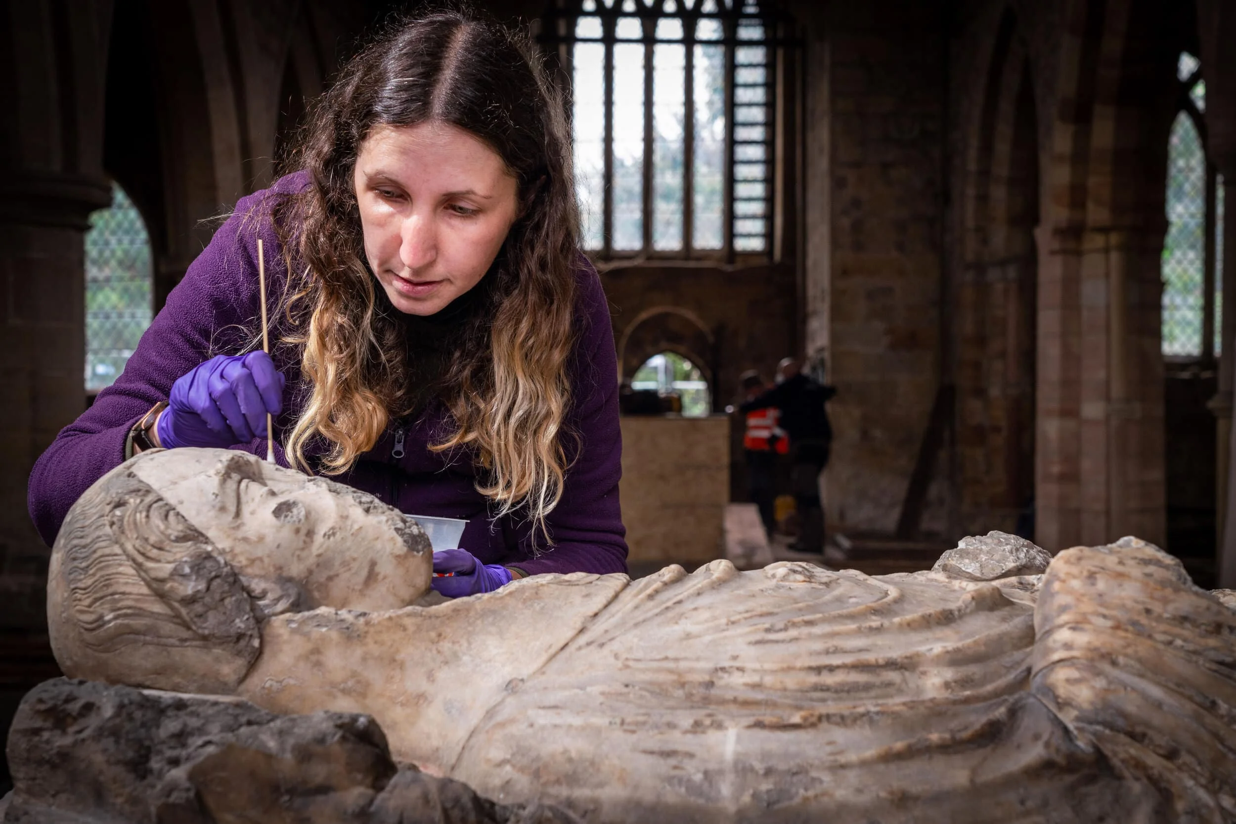 The monument discovered at St Wilfrid’s is the earliest known alabaster effigy of a priest in the UK during the modernisation of a medieval church.