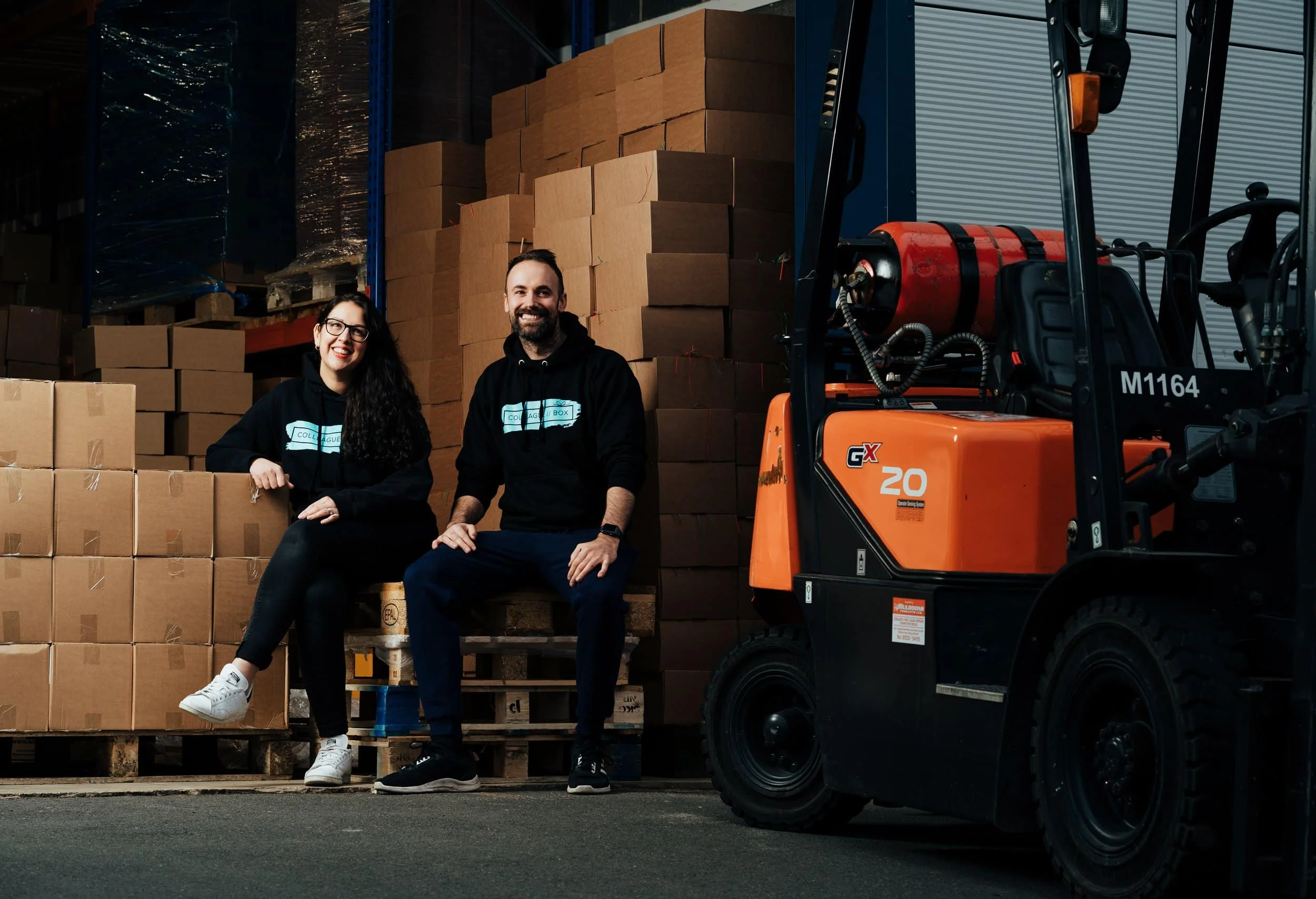 The year 2021 saw Colleague Box - Natalie and Adam Bamford - move from their first warehouse into a bigger one called The Smile Factory