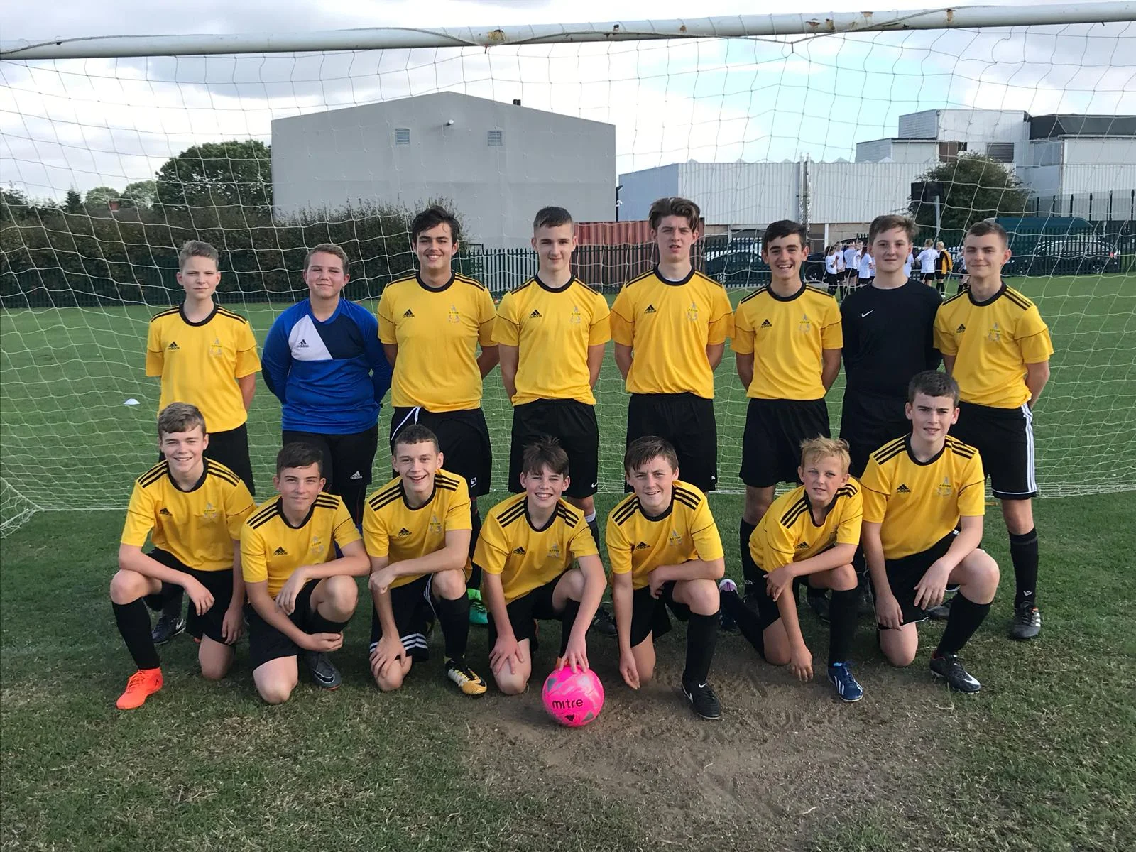 Aston Academy's Year 9 boys' football team. Penguin PR: public relations, media and communications.