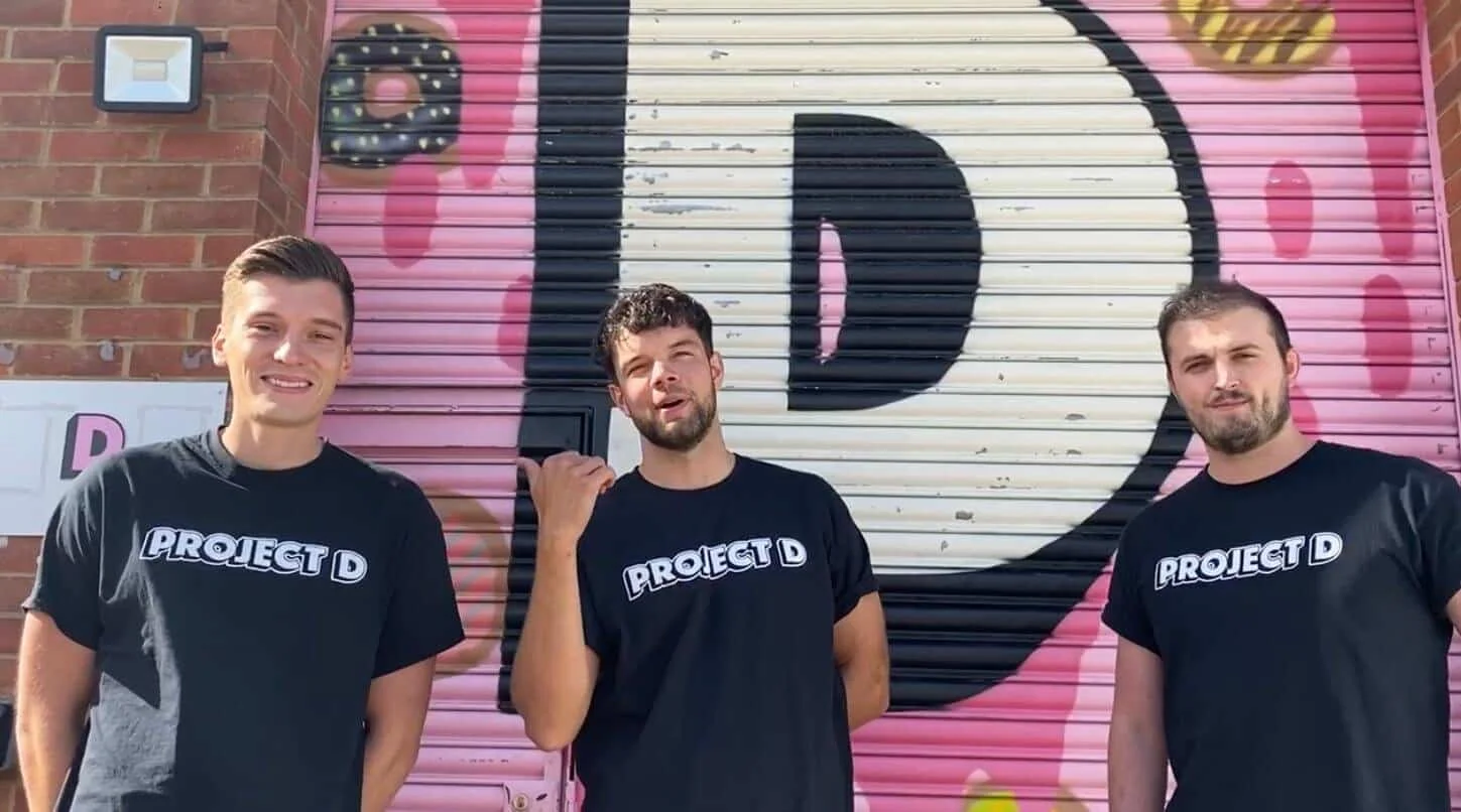 From left to right co-owners of Project D: Max Poynton, Matthew Bond and Jacob Watts pride themselves on being innovative and are keen to be one of the first Derbyshire businesses to accept digital currency.