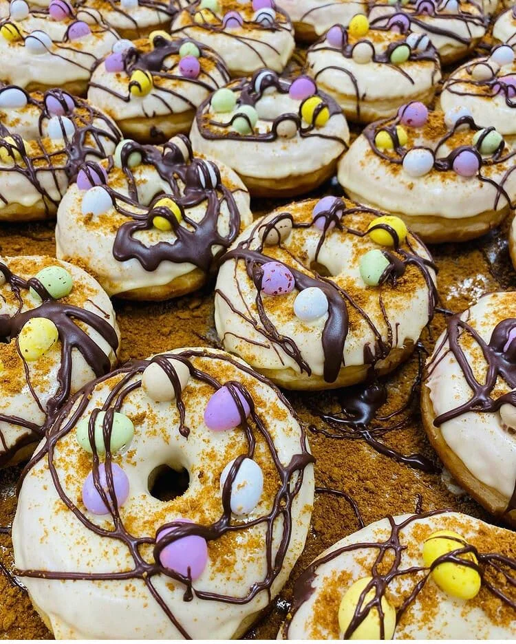 Luxury bakers Project D have created a wide range of new Easter-inspired doughnuts, including a Cadbury’s Mini Egg explosion.