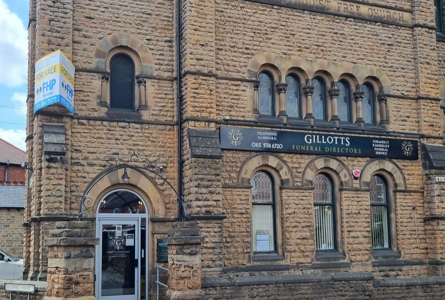 Gillotts Funeral Directors has reassured customers that it has no plans to move despite the building its Kimberley funeral home is based in being put up for sale.