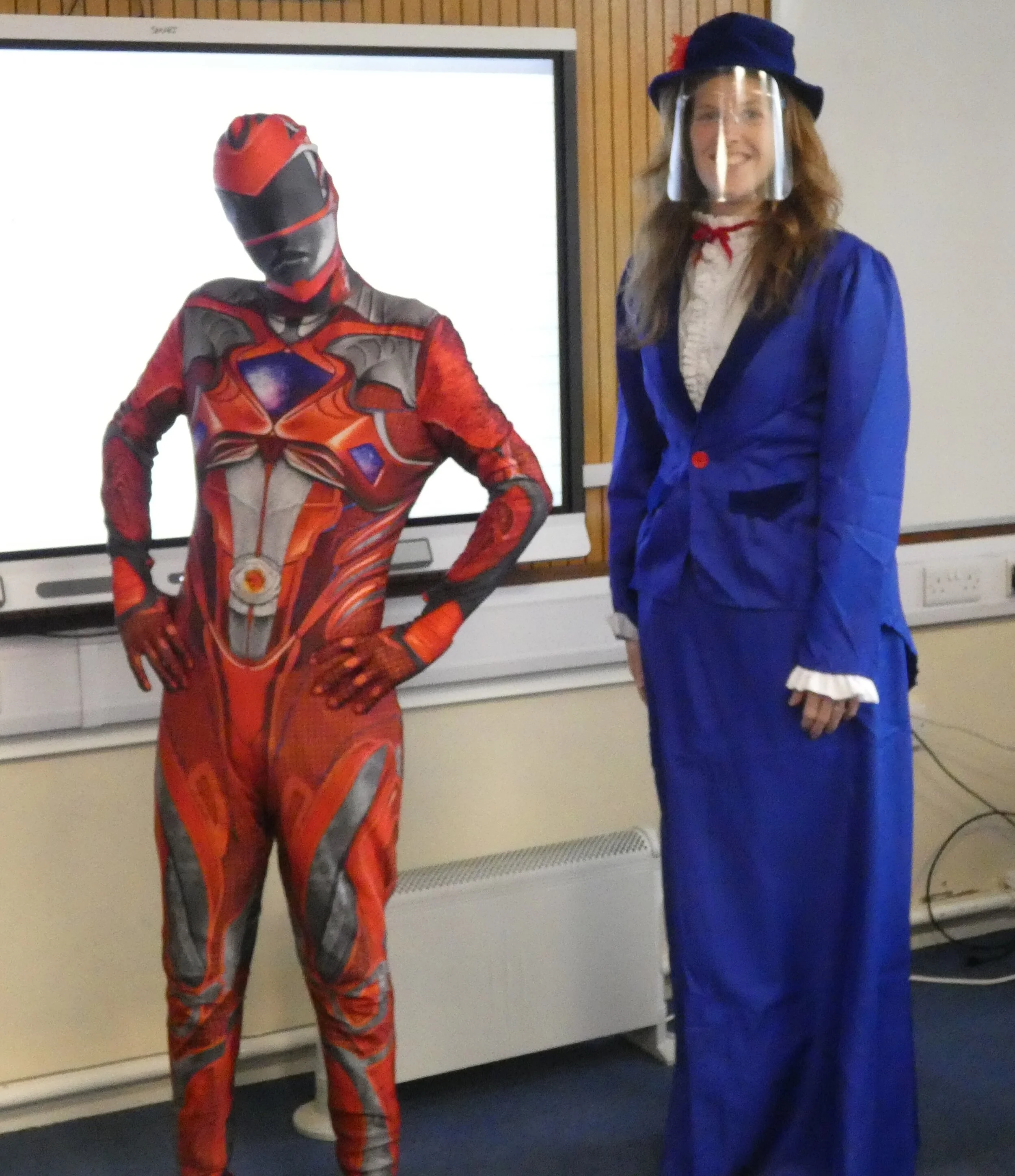 Mary Poppins and The Mad Hatter were among the characters represented by teachers and pupils at the school in Ashbourne Road, Derby.