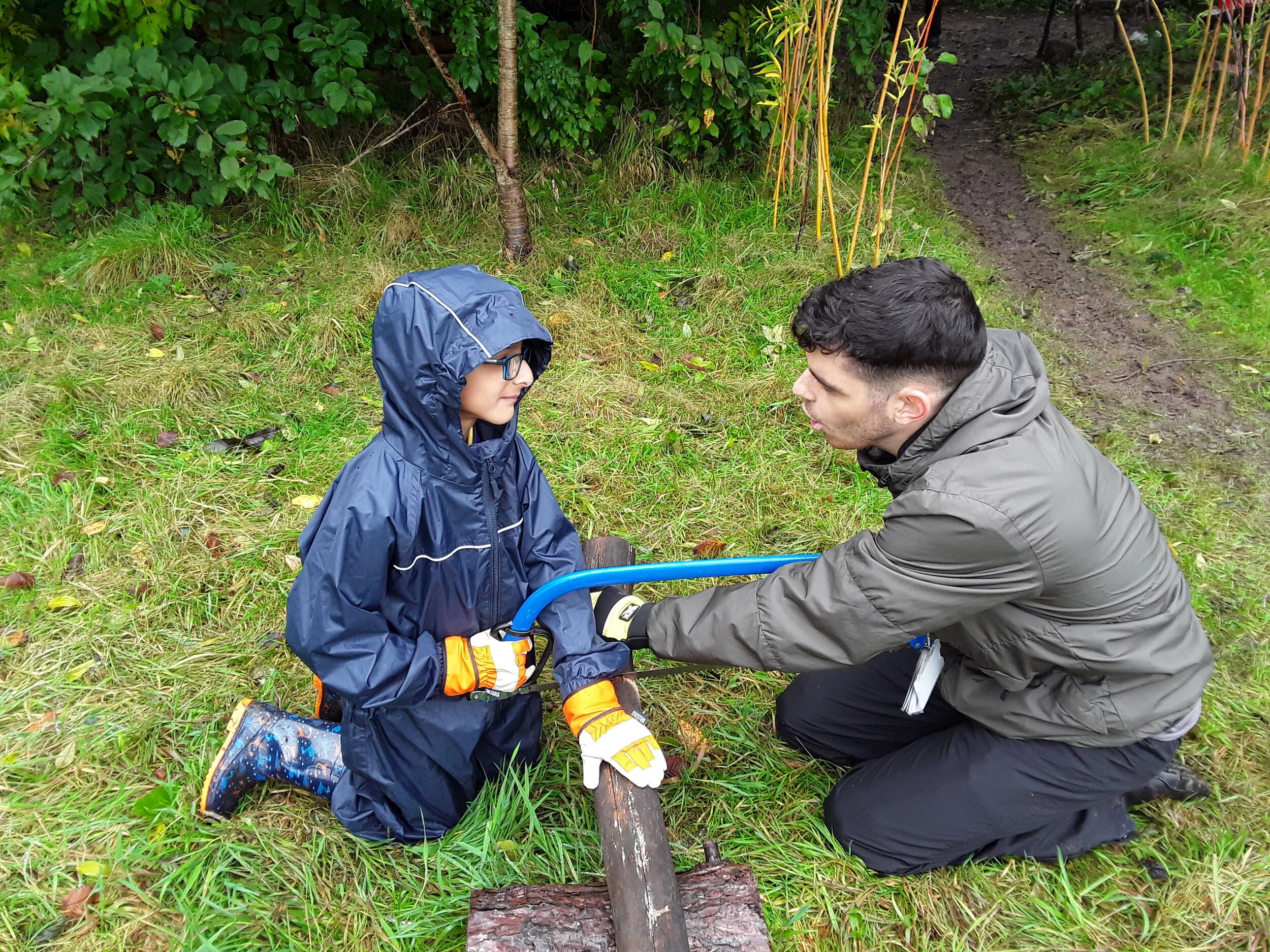 Pupils at St Giles School have access to Forest School sessions at a nearby mainstream school.