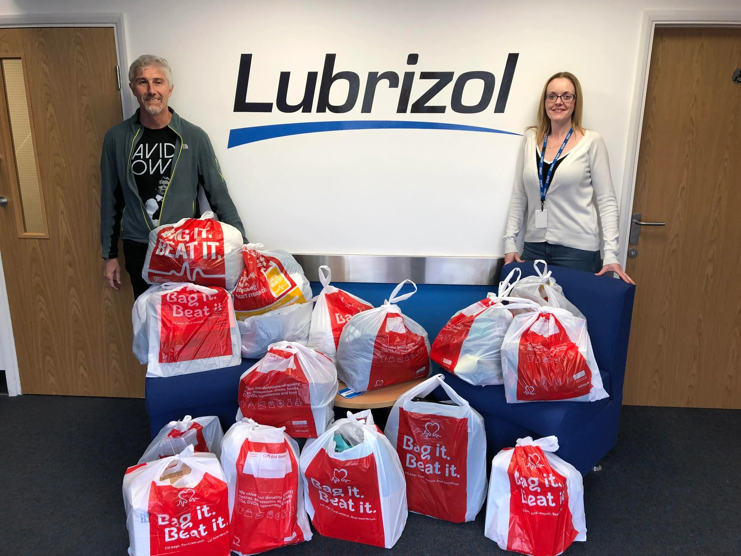 Lubrizol staff raised £549 worth of donations for the British Heart Foundation following lockdown.