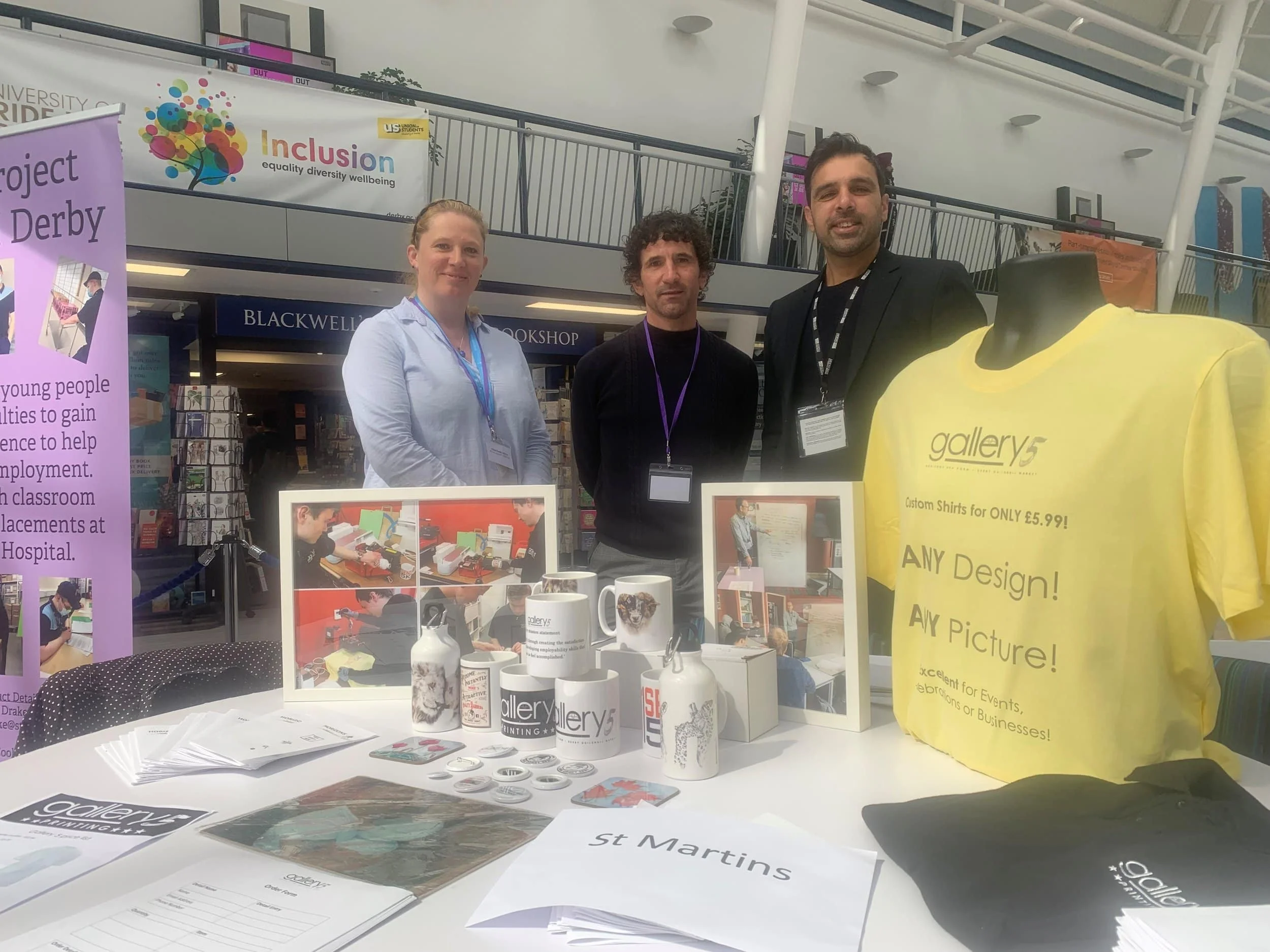 Rachel Cooper – assistant head and Sixth Form lead at St Martin’s School, Joe Johnson and Arshad Iqbal, E4E Manager.