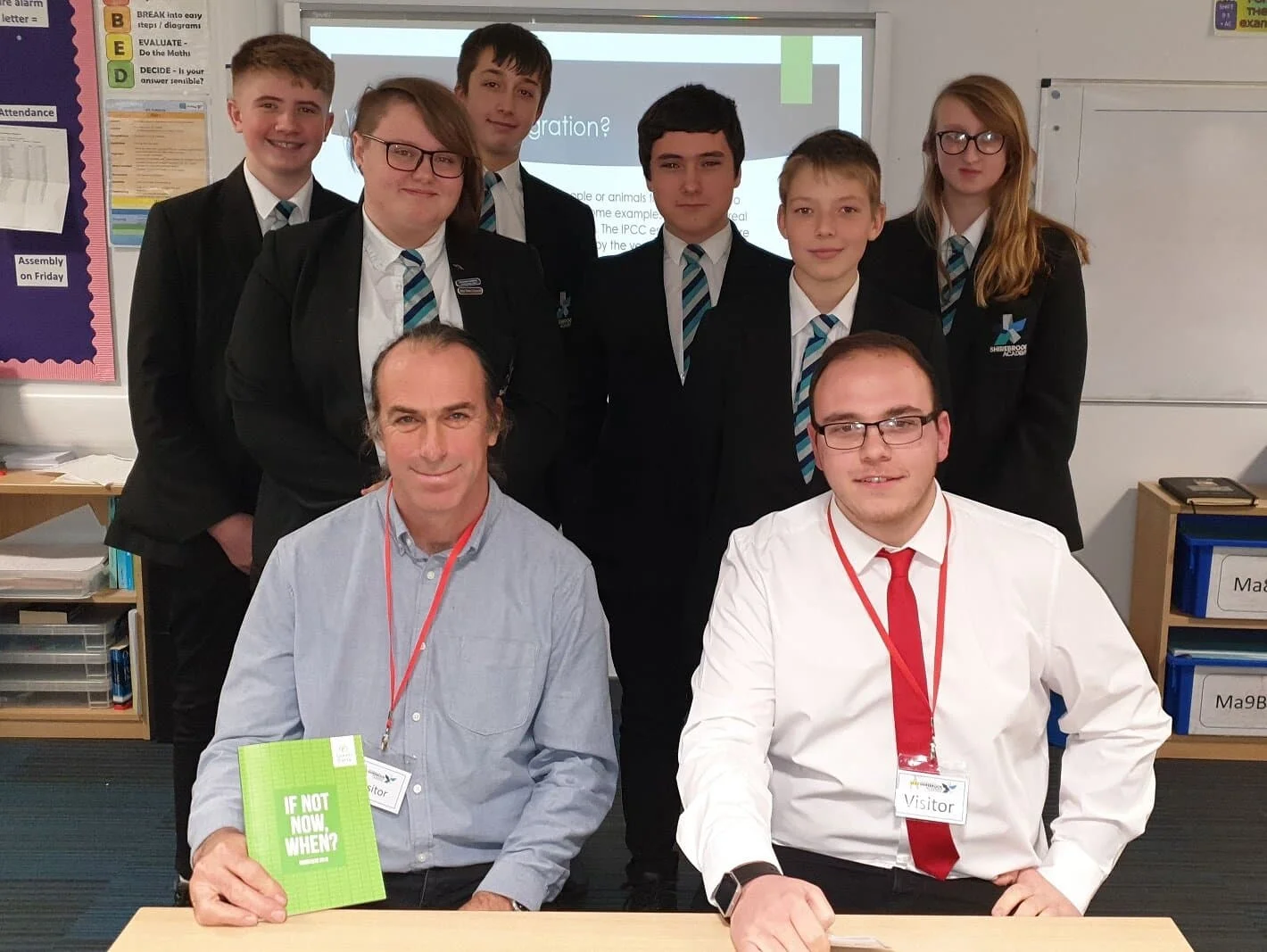 Would-be MPs visited Derbyshire school Shirebrook Academy ahead of the general election 2019 to talk about climate change.