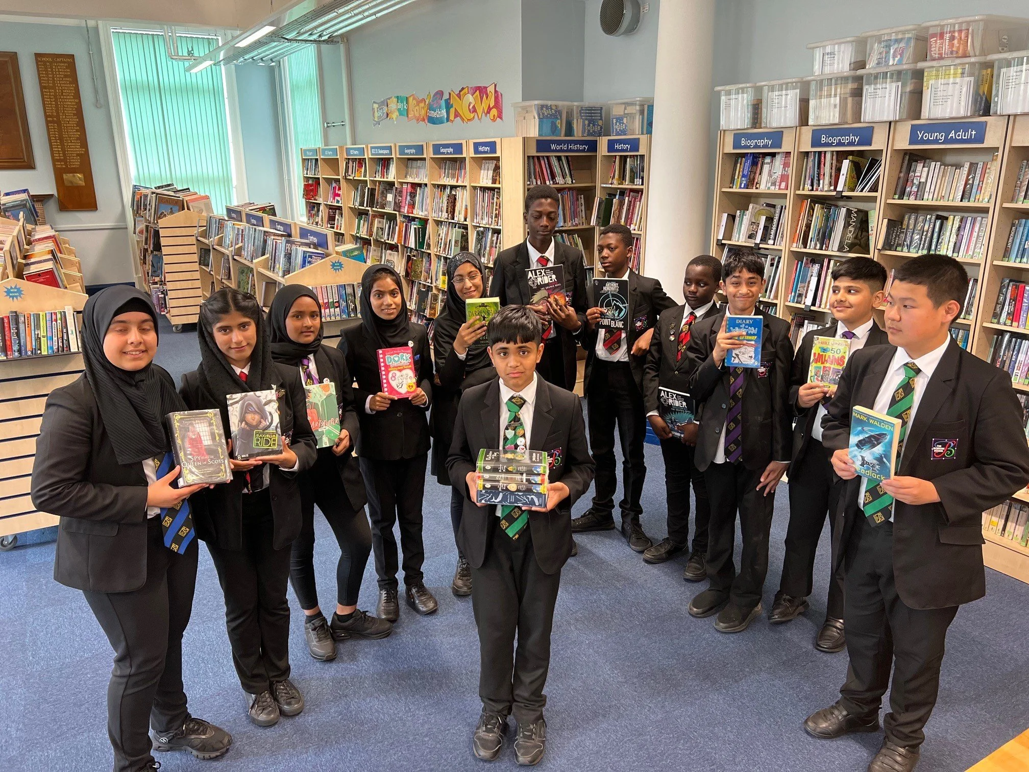 17 pupils at Bemrose School who have read almost 1000 books between them since September.