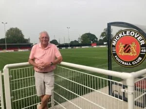 Don Amott at the Mickleover Football Club