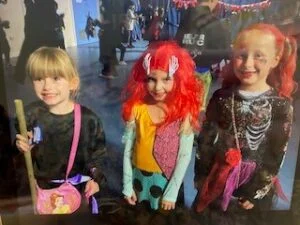 Pupils at The Bemrose School in their Halloween outfits