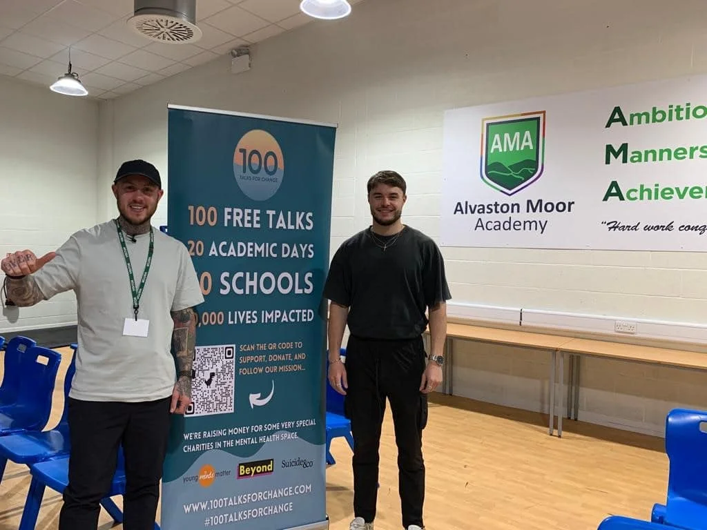 Oly Newton and Daniel Wilsher at Alvaston Moor Academy