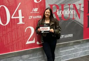 Georgina Gilbert ran the London Marathon for the Teenage Cancer Trust