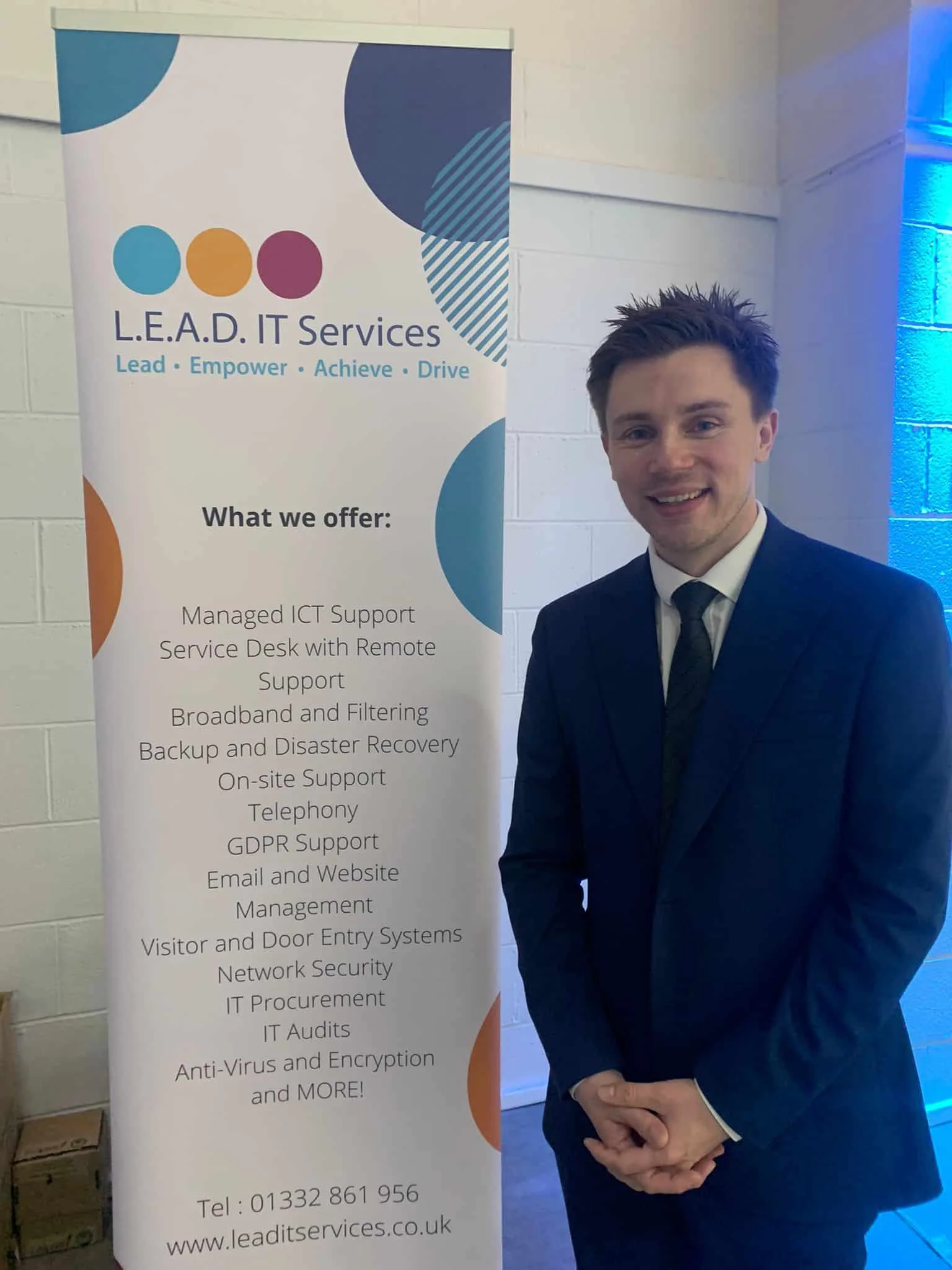 Lee Jepson says he is proud that L.E.A.D. IT Services was shortlisted for the Bett Awards 2024.