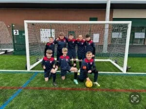 The football team at St. George’s C.E. Primary School