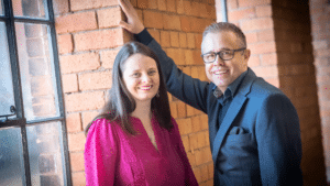 Matt Clutterham and Jenny Jarvis at Derby Museum of Making. (Photo Credit Victoria Wilcox)