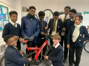 Pupils at Derby Cathedral School have joined a Cycle Recycle club to restore old bikes