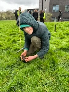 Pupils at Lees Brook Academy have planted trees in memory of Chris Hunter