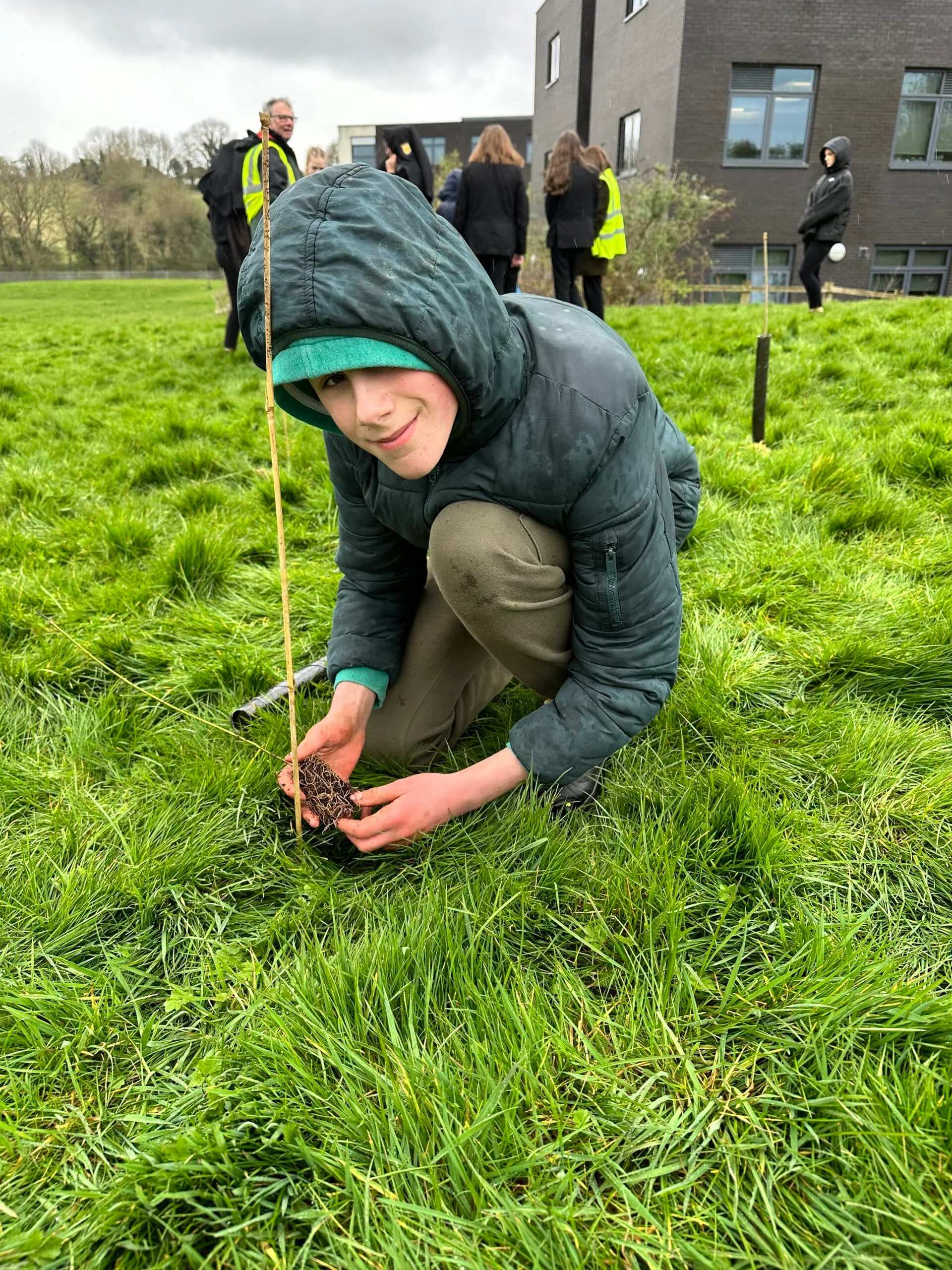 Pupils at Lees Brook Academy have planted trees in memory of Chris Hunter