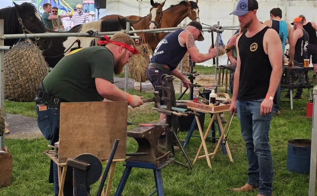 Farriers competing at 2024's Nottinghamshire County Show, which took place at the Newark Showground.