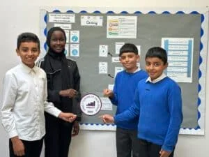 Pupils at The Hardwick Primary School in Normanton proud to be accredited as an Oracy Centre of Excellence by Voice 21