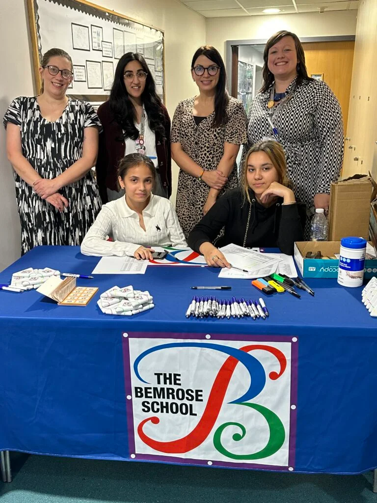 The Bemrose School and DANCOP staff with pupils who supported the event