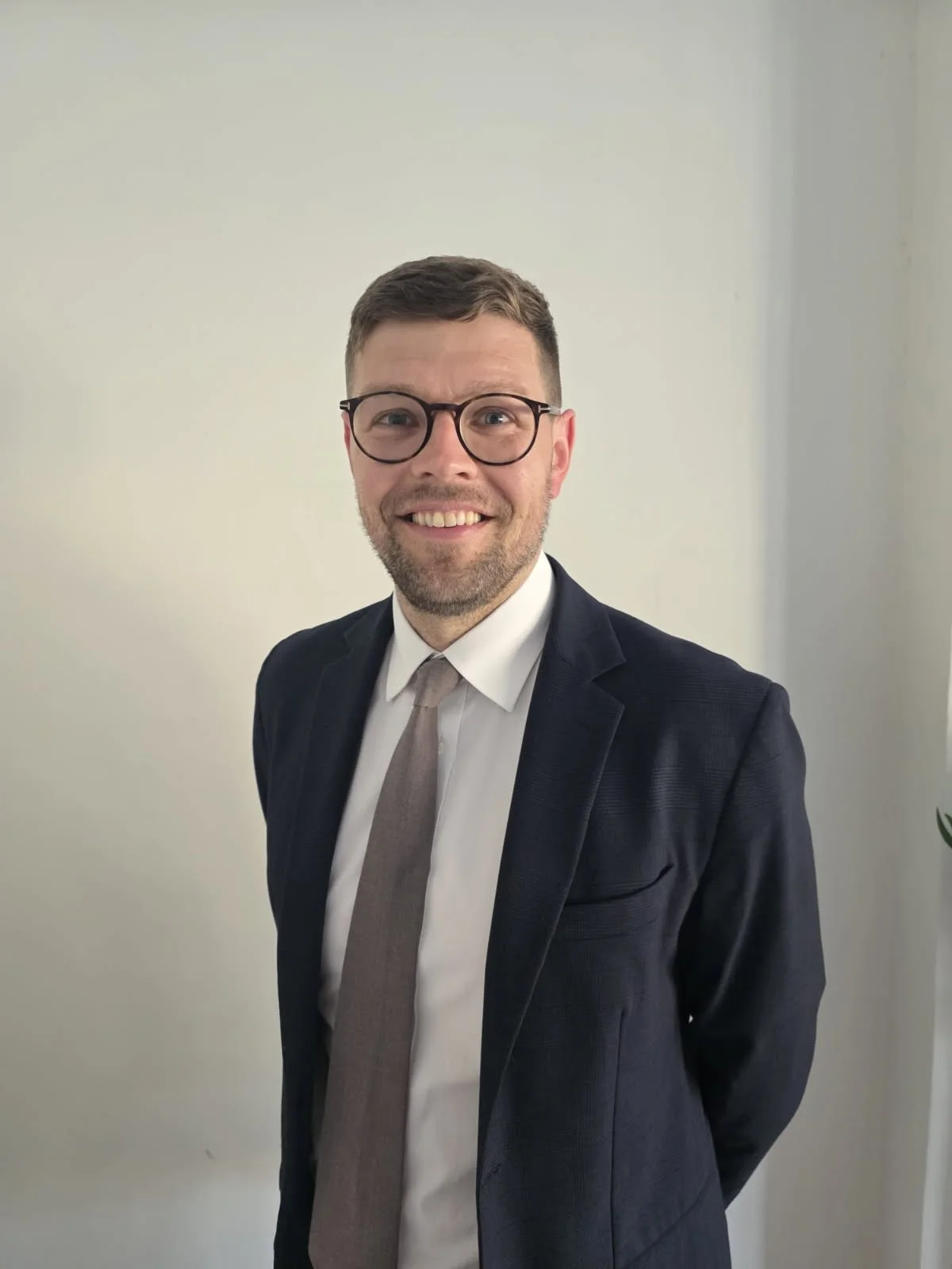 a photo of Andy brown the new headteacher at Derby Cathedral School