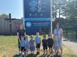 Students and Teachers at The Nest, attached to Newbold Church School